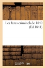 Les fastes criminels de 1840 - Book