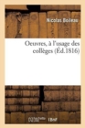 Oeuvres, ? l'Usage Des Coll?ges - Book
