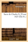 Sacre de Charles X, 29 Mai 1825 - Book