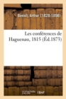 Les Conf?rences de Haguenau, 1815 - Book