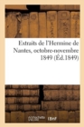 Extraits de l'Hermine de Nantes, Octobre-Novembre 1849 - Book