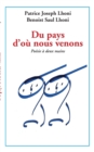 Du pays d'ou nous venons : poemes a deux mains - Book