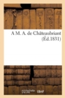 A M. A. de Chateaubriant - Book