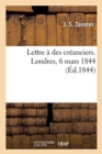 Lettre A Des Creanciers. Londres, 6 Mars 1844 - Book