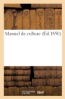 Manuel de Culture - Book