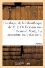 Catalogue Des Livres Rares Et Precieux Composant La Bibliotheque de M. Le Dr Desbarreaux-Bernard : Vente, Maison Silvestre, 1er Decembre 1879. Partie 2 - Book