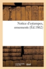 Notice d'Estampes, Ornements - Book