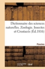 Dictionnaire Des Sciences Naturelles. Planches. Zoologie. Insectes Et Crustac?s - Book