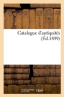 Catalogue d'Antiquites - Book