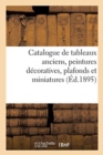 Catalogue de Tableaux Anciens, Peintures D?coratives, Plafonds Et Miniatures - Book