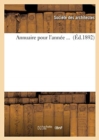 Annuaire Pour l'Annee ... (Ed.1892) - Book