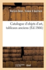 Catalogue d'Objets d'Art, Tableaux Anciens - Book