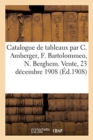 Catalogue de Tableaux Anciens Par C. Amberger, F. Bartolommeo, N. Berghem : Primitifs Des ?coles Allemande Et Italienne, Dessins. Vente, 23 D?cembre 1908 - Book