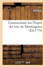 Commentaire Sur l'Esprit Des Loix, de Montesquieu - Book