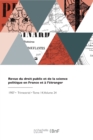 Revue Du Droit Public Et de la Science Politique En France Et ? l'?tranger - Book