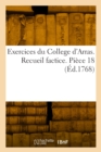 Exercices du College d'Arras. Recueil factice. Piece 18 - Book