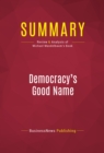 Summary: Democracy's Good Name - eBook