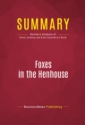 Summary: Foxes in the Henhouse : Review and Analysis of Steve Jarding and Dave Saunders's Book - eBook