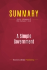 Summary: A Simple Government - eBook