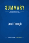 Summary: Just Enough - eBook