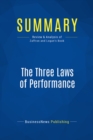 Summary: The Three Laws of Performance - eBook