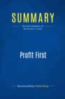 Summary: Profit First : Review and Analysis of Michalowicz's Book - eBook