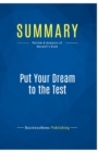 Summary : Put Your Dream to the Test:Review and Analysis of Maxwell's Book - Book