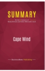 Summary : Cape Wind:Review and Analysis of Wendy Williams and Robert Whitcomb's Book - Book