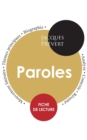 Fiche de lecture Paroles (Etude integrale) - Book