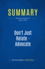 Summary: Don't Just Relate - Advocate - eBook