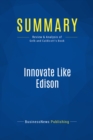 Summary: Innovate Like Edison - eBook