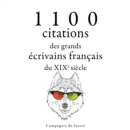1100 citations des grands ecrivains francais du XIXe siecle - eAudiobook