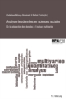 Analyser Les Donnees En Sciences Sociales : de la Preparation Des Donnees A l'Analyse Multivariee - Book