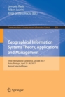 Geographical Information Systems Theory, Applications and Management : Third International Conference, GISTAM 2017, Porto, Portugal, April 27-28, 2017, Revised Selected Papers - Book