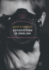 Autofiction in English - Book
