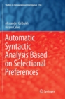 Automatic Syntactic Analysis Based on Selectional Preferences - Book