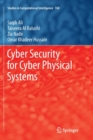Cyber Security for Cyber Physical Systems - Book
