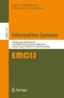 Information Systems : 15th European, Mediterranean, and Middle Eastern Conference, EMCIS 2018, Limassol, Cyprus, October 4-5, 2018, Proceedings - Book