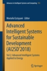 Advanced Intelligent Systems for Sustainable Development (AI2SD’2018) : Vol 2: Advanced Intelligent Systems Applied to Energy - Book
