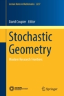 Stochastic Geometry : Modern Research Frontiers - Book