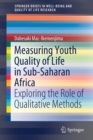 Measuring Youth Quality of Life in Sub-Saharan Africa : Exploring the Role of Qualitative Methods - Book