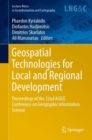 Geospatial Technologies for Local and Regional Development : Proceedings of the 22nd AGILE Conference on Geographic Information Science - Book
