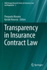 Transparency in Insurance Contract Law - Book