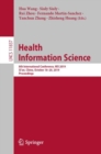 Health Information Science : 8th International Conference, HIS 2019, Xi'an, China, October 18–20, 2019, Proceedings - Book