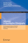 Advances in Quantitative Ethnography : First International Conference, ICQE 2019, Madison, WI, USA, October 20-22, 2019, Proceedings - Book