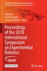 Proceedings of the 2018 International Symposium on Experimental Robotics - Book