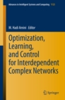 Optimization, Learning, and Control for Interdependent Complex Networks - eBook