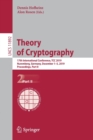 Theory of Cryptography : 17th International Conference, TCC 2019, Nuremberg, Germany, December 1–5, 2019, Proceedings, Part II - Book