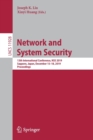 Network and System Security : 13th International Conference, NSS 2019, Sapporo, Japan, December 15–18, 2019, Proceedings - Book
