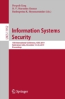 Information Systems Security : 15th International Conference, ICISS 2019, Hyderabad, India, December 16–20, 2019, Proceedings - Book